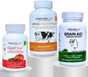 Bricker Labs Travel Wellness Bundle: Optiflow Blood Flow Optimizer, Colostrum Capsule Immune Defense and Brain Aid Memory Matters for Brain Health