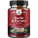 Concentrated Odorless Garlic Softgels - Parsley Extract & Aged Garlic Supplements for Circulatory Health, Digestion, Immune Support & Liver Detox - Parsley Softgels for Gut Support - 60 Ct