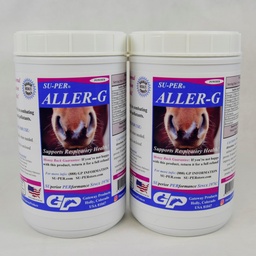 SU-PER Aller-G Respiratory Support for Horses - Horse Allergy Supplement Powder for Healthy Immune System & Lung Support - Combats Allergies & Environmental Pollutants - 2.5 Pounds, (2 Pack)