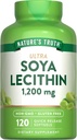 Nature's Truth Ultra SOYA Lecithin 1200 mg, 120 Count (Pack of 1)