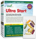 Ultra Start Complete Daily Vitamin Pack | Anti-Aging, Stress Support, Immune Booster | Vitamin A, B, C, D, E, Biotin, Minerals, Elderberry, Beta Glucans, Mushrooms, Amino Acids, Turmeric (30 Packets)