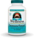 Source Naturals Wellness ImmuneSmart - for Core Daily Immune Support*, with Vitamins A, C, and D, Zinc, Elderberry, Echinacea, Andrographis, Turkey Tail and Garlic - 180 Capsules