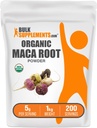 BulkSupplements.com Organic Maca Powder - Organic Maca Root Powder, Superfood Supplement - Gluten Free, 5g per Serving, 1kg (2.2 lbs) (Pack of 1)