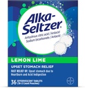 Alka-Seltzer Lemon Lime Heartburn Relief tablets, Fast acid Indigestion Relief, Antacid with Lemon Lime Flavor 36 Ct