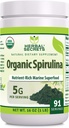 Herbal Secrets Organic Spirulina Powder 16 Oz| Non-GMO | Gluten Free | Made in USA