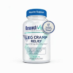 Research Verified Leg Cramps - Magnesium, B Vitamins, Ginger, Chamomile, BioPerine - Circulation Support - Vegan - 1 Month Supply